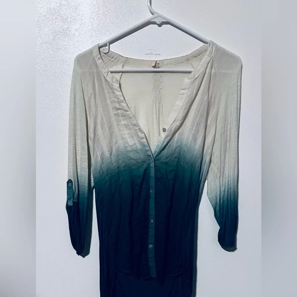 Turquoise Ombré Shirt by TINY - Picture 7 of 11